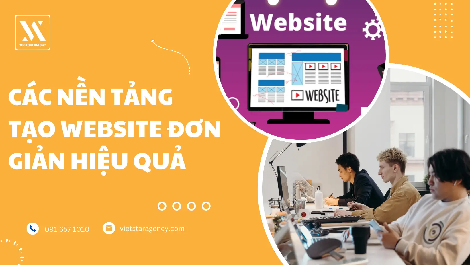 Các nền tảng tạo website đơn giản hiệu quả