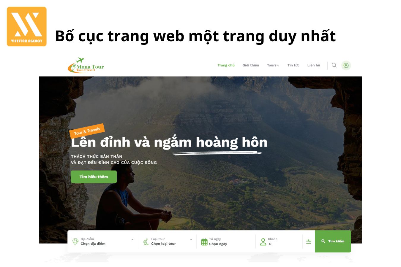 bố cục trang web