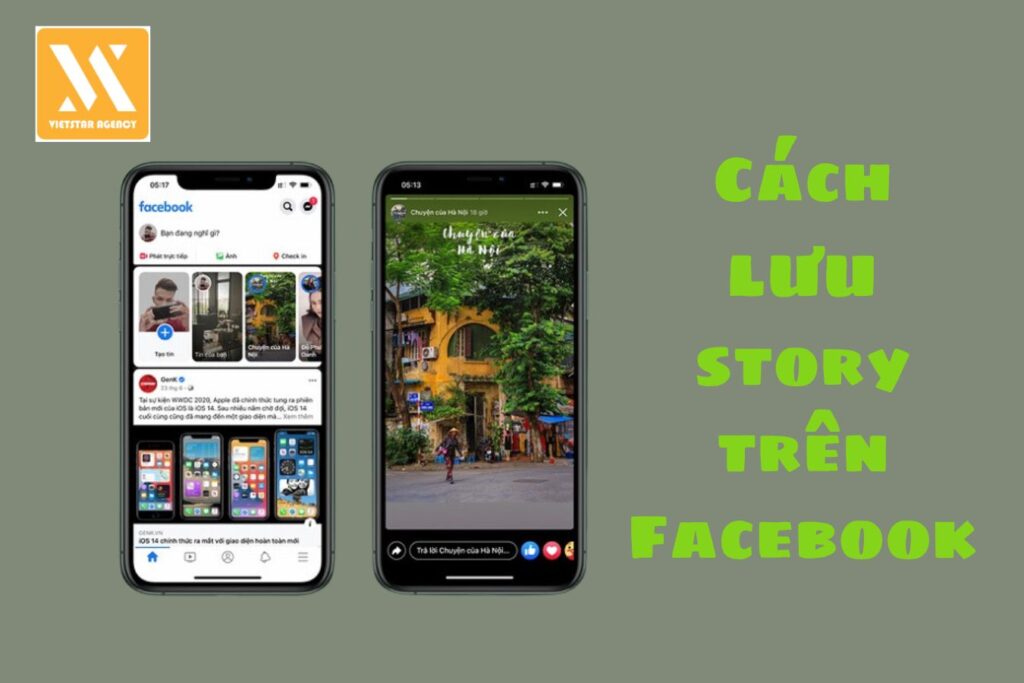 cách lưu story trên facebook