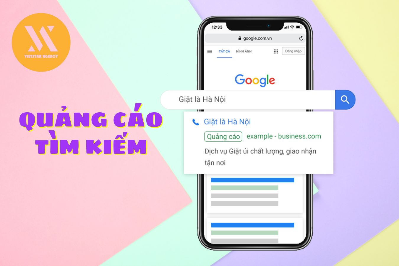 Quảng cáo tìm kiếm - Vietstar Agency