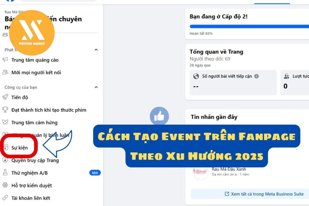 Cách Tạo event trên fanpage - vietstar agency